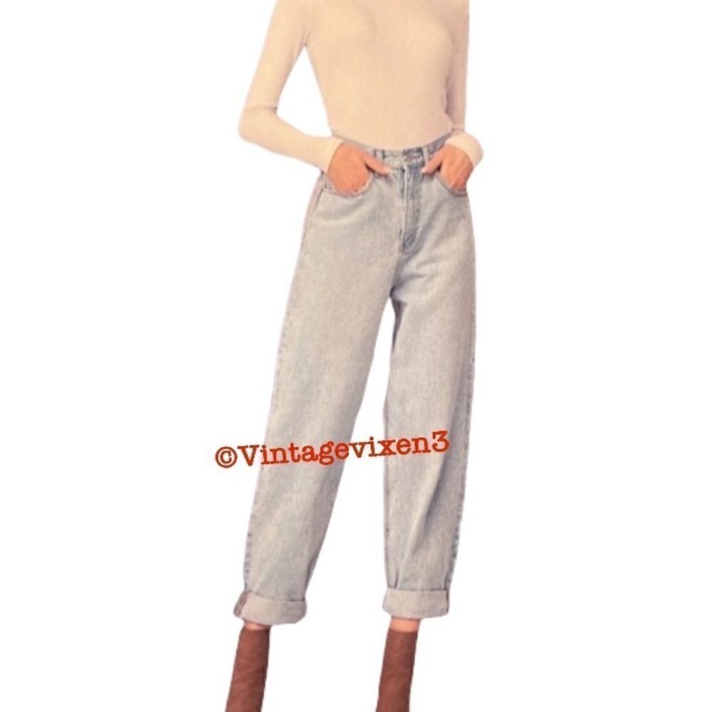 Simple Society High waist rise balloon jean jeans roll cuff NEW NWT light 1 25